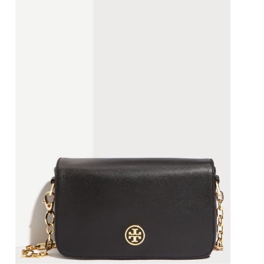 Tory Burch Robinson Black Crossbody Bag